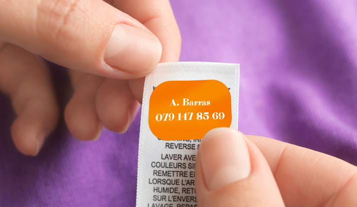 Stick-on labels for objects