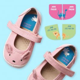 9 Right-left shoe labels stickers for kids | Stickerkid World