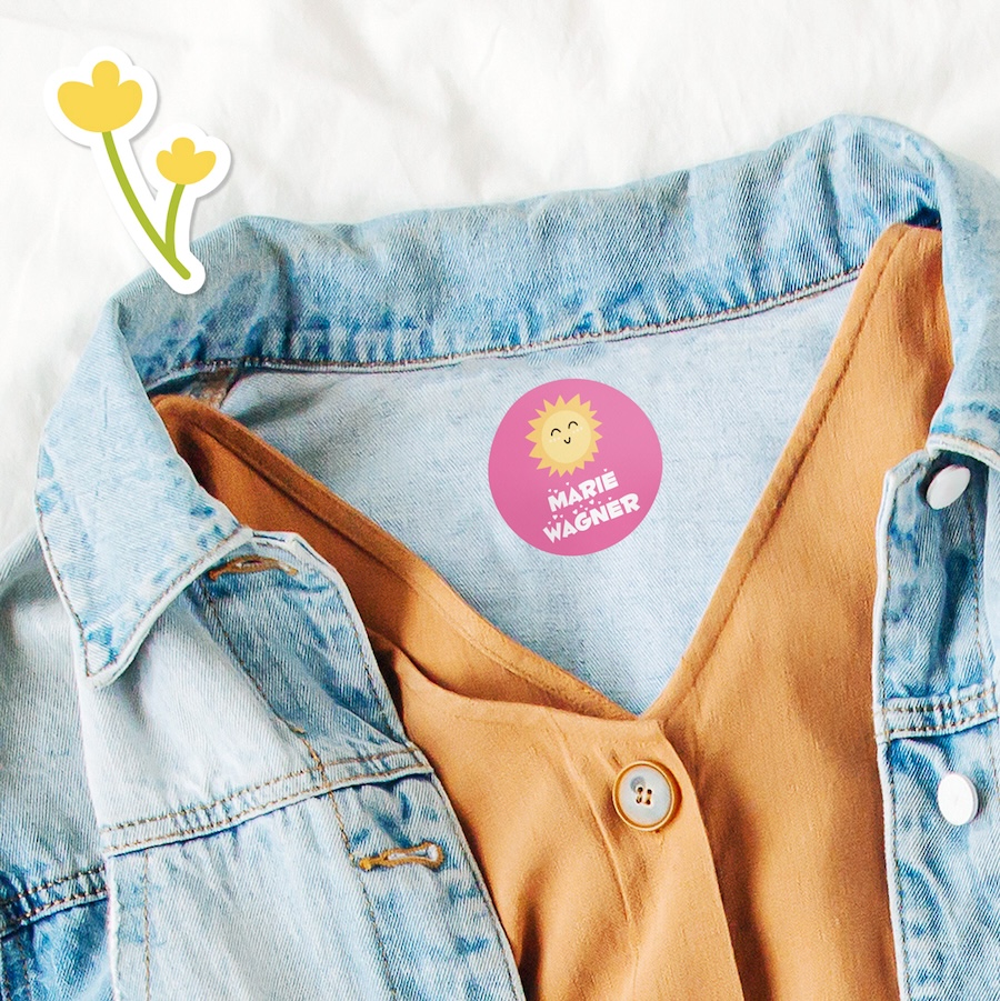 Get ready for spring cleaning with kids name labels for clothes!